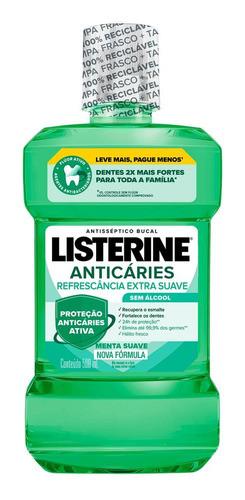 Antisséptico Bucal Listerine Anticáries Zero 500ml 1
