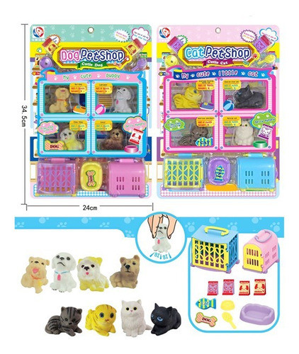 Animales Mascota X 4 Con Acc Bc 6760 Flaber 1