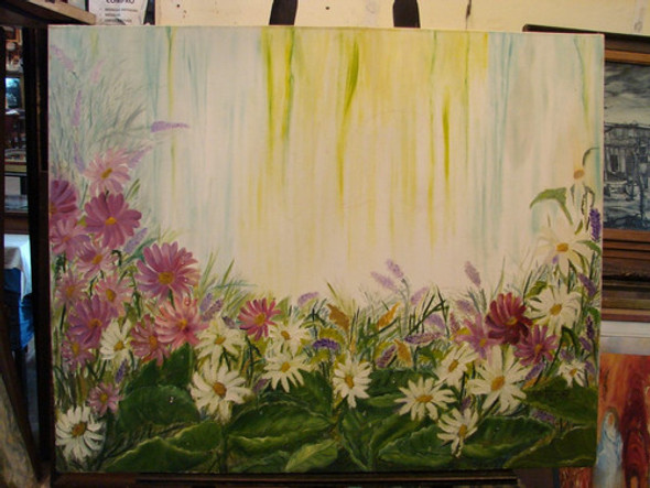 Ada Thamar / Flores  / 80 X 100 / Oleo  # 1402 0