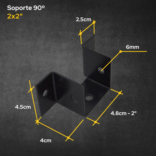 Soporte De Viga Madera Tirante 2x2 + Tarugos + Tirafondos 1