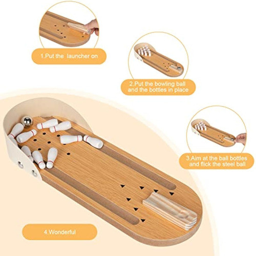 Vittyl Mini Juego De Bolos, Divertidos Regalos De 1