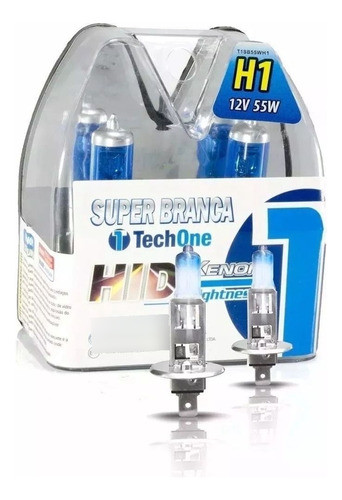 Kit Lâmpada Super Branca Ford Fusion 06 A 12 Techone H7 H11 1