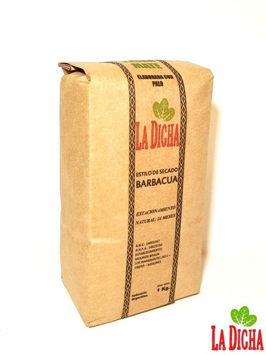 Yerba Mate La Dicha. Barbacua. 10 Kg. 10 Paquetes De 1 Kg 0