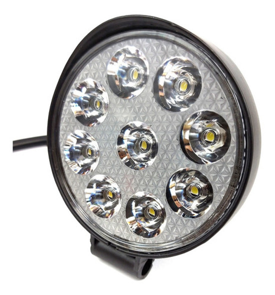Faro Farol Caminero Redondo 9 Led 75mm 0