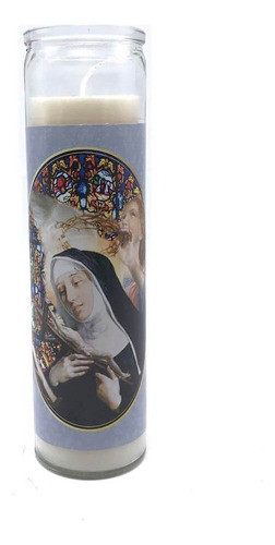 Vela No Vidro Altar Santa Rita De Cássia 0