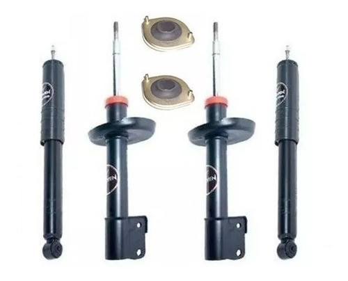 Kit 4 Amortiguadores Y Cazoletas Corven Suzuki Fun 0