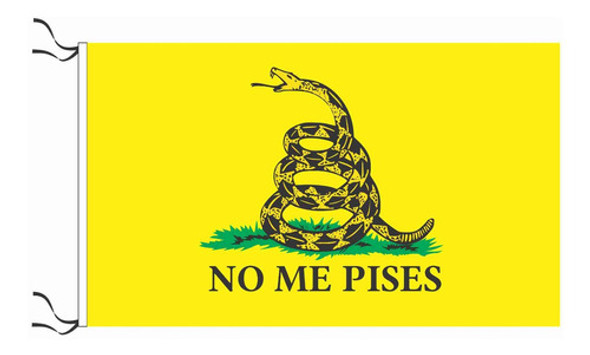 Pack X 10 Banderas Libertarias Gadsden  No Me Pises  90x60cm 0