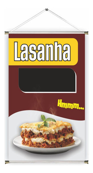 Banner Pronto Lasanha Ref 328 - 45x70 Cm (arte Pronta) 0