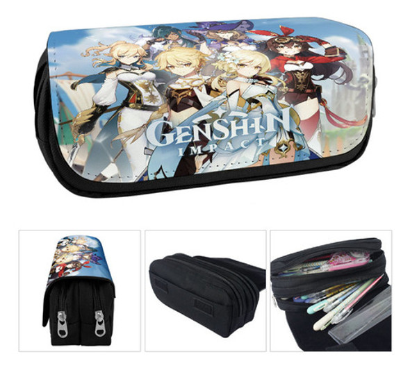 Cartuchera Genshin Impact Gamer Videojuego Rpg 0
