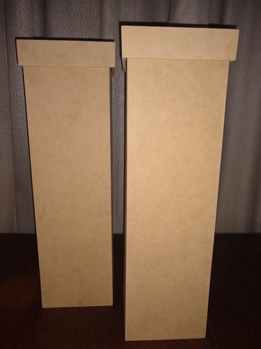 Caja Fibrofacil 10x10x35 Con Tapa X 5 Un Para Vino O Botella 1