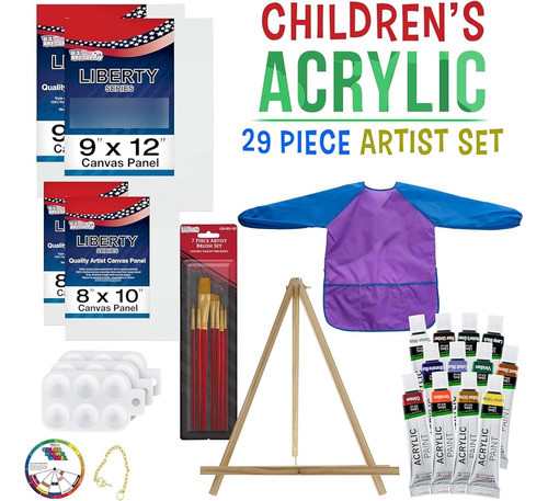 Nosotros Art Supply 23 Pieza Set Pintura Acrílica Con Cierre 1