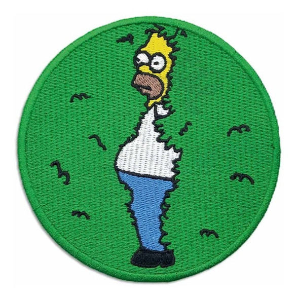 Parche The Simpsons Homero Arbusto Termohadesivo Bordado 0