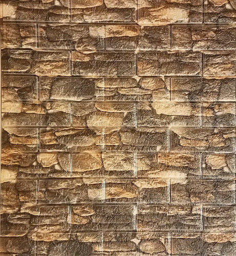 Revestimiento Pared Adhesivo Facil Colocacion Simil Piedra 0