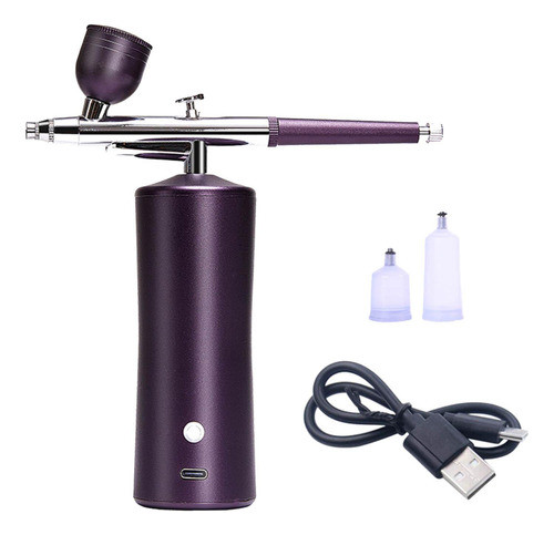 Pistola De Aerógrafo Portátil Portátil Sem Fio Com Roxa 0