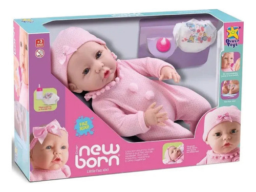 Muñeca New Born Recien Nacido Tiernos Cuidados Divertoys 0