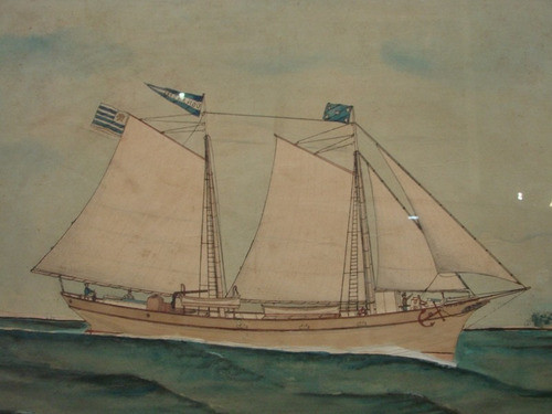 Natalio Vassallo / Barco Don Andres / Uruguay / 54x72 # 1658 1