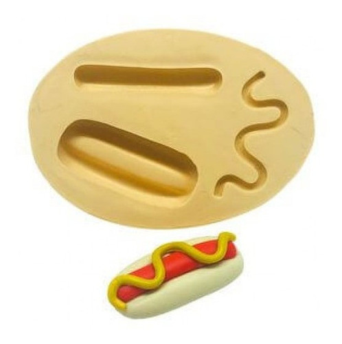 Molde De Silicone Hot Dog Cachorro Quente Sanduiche 0