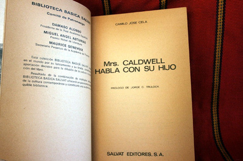 Mrs. Caldwell Habla Con Su Hijo, Camilo Jose Cela 1