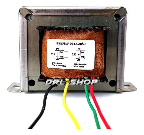 Transformador Trafo 12+12v 5a 110/220 Amplificador De Audio 0