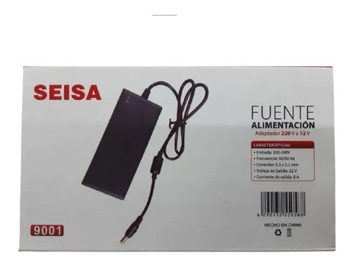 Fuente 12v 6amp Tira De Led Cámara Seguridad Seisa 9001 1