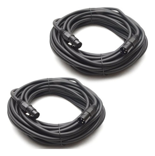 Audio Sísmico - Juego De 2 (2) Cables De Micrófono Xlr Dj/pa 0