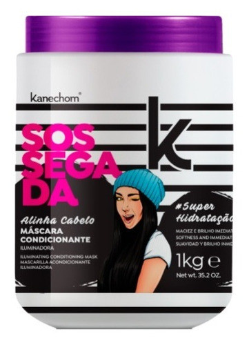 Creme De Tratamento Kanechom Alinha Cabelo Sossegada 1kg 0