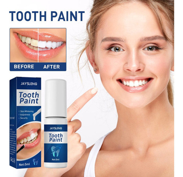 Tinta Branca Brilhante Para Higiene Bucal, Manchas De Dentes 0