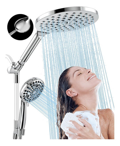 Combo De Cabezal De Ducha De Mano Dual De 21 Modos Makefit, 0
