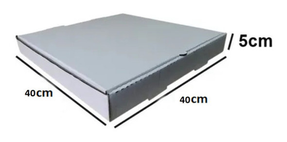 Caixa Embalagem Salgado Pizza Doce Quadrada 40x5 100 Unidade 1 Caixa Embalagem Salgado Pizza Doce Quadrada 40x5 100 Unidade 1