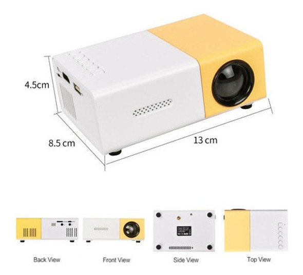 Lcd De 800 Lúmenes Proyector Yg-300 Hd Para Cine En Casa 1