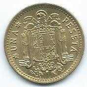 Moneda  De  España  1  Peseta  1975  (79)  Sin  Circular 0