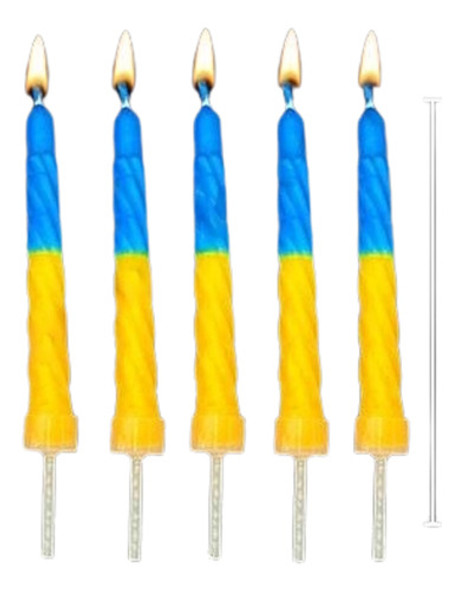 Pack X4 Velones Magicos De Boca Con Portavela De Cumpleaños 0