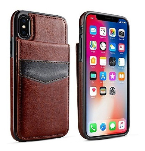 Estuche Para iPhone X, Estuche Para Tarjeta Del iPhone X, Lu 1