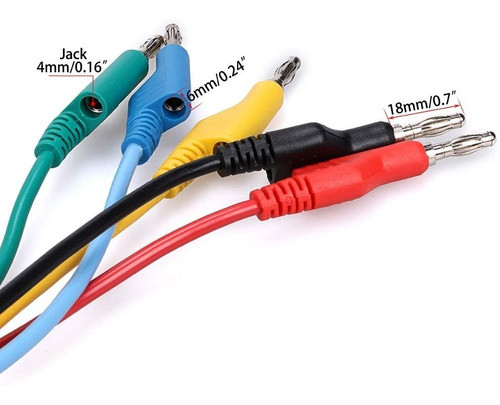 Set 5 Cables Pruebas Doble Conexión Automotriz Esi 1