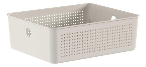 Cesto 5,4l Organizador Ou Flow Bege 9cm X 22cm X 27cm 0