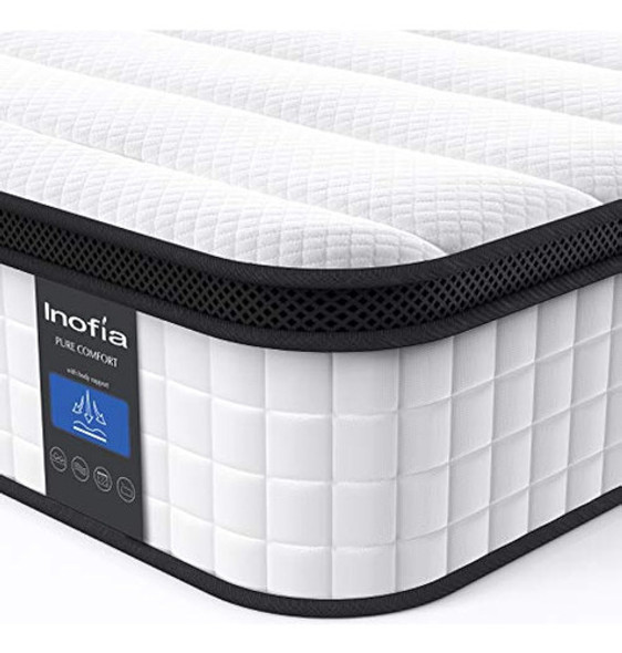 Colchón Innerspring Híbrido Inofia Enfriador De Sueño Con Má 0