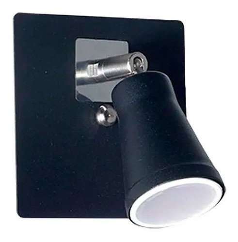 Spot Aplique Pared 1 Luz P/ Dicro Direccionable Dublin Negro 0