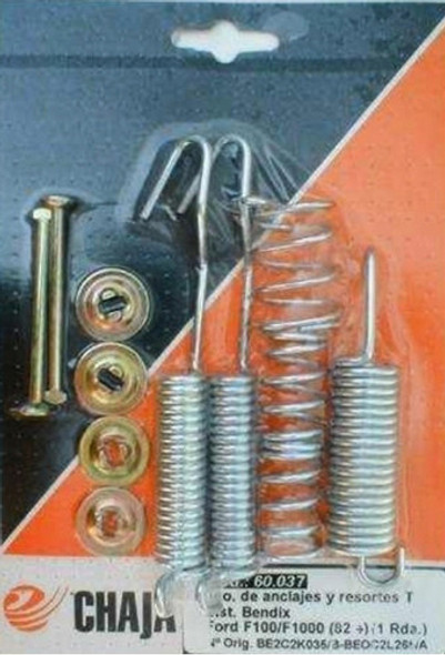 Juego De Anclajes Y Resortes Freno Ford Ranger - Cha 60037 1 Juego De Anclajes Y Resortes Freno Ford Ranger - Cha 60037 1