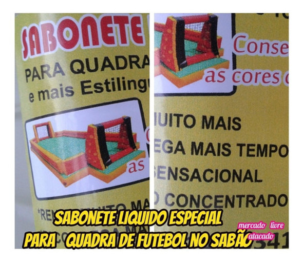 Sabonete Liquido Especial P/quadra De Fut.sabão Kit Com 2lts 1