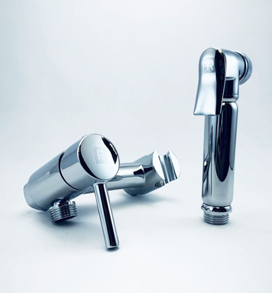 Set Ducha Higienica Mezcladora Monocomando Bronce Rimontti - 0