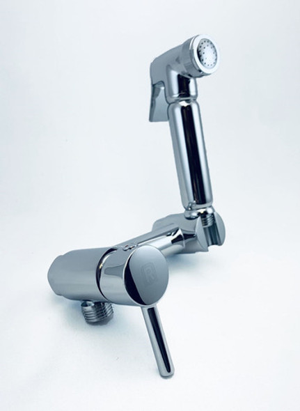 Set Ducha Higienica Mezcladora Monocomando Bronce Rimontti - 1