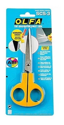 Olfa Tijera  Multiuso Cuchillas Dentadas Med - 16 Cm - Scs3 1