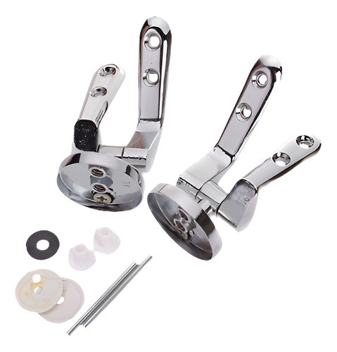 2pcs Recambio Asiento Bisagra Tocador Diy Reparación Con Acc 0