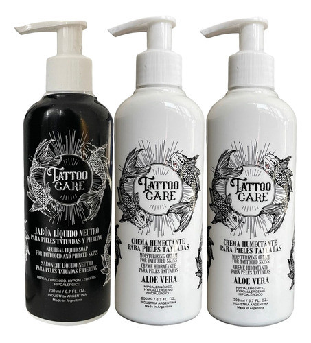 Kit Tattoo Care Jabon + 2 Cremas Humectantes Tatuajes 0