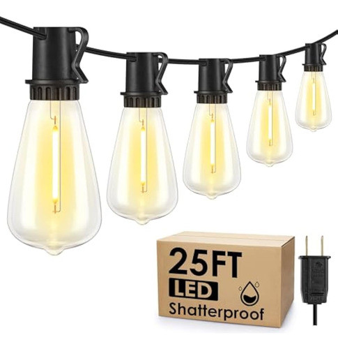 Guirnalda De Luces Para Exteriores De 25 Pies, 0