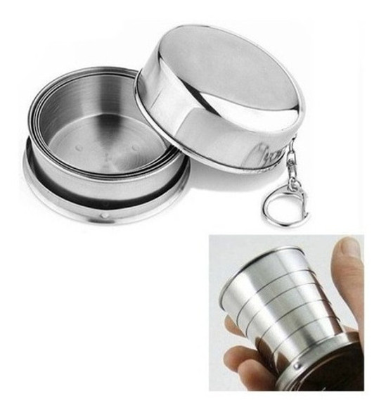 Vaso Camping Portatil Plegable Supervivencia 125 Ml Acero 1 Vaso Camping Portatil Plegable Supervivencia 125 Ml Acero 1