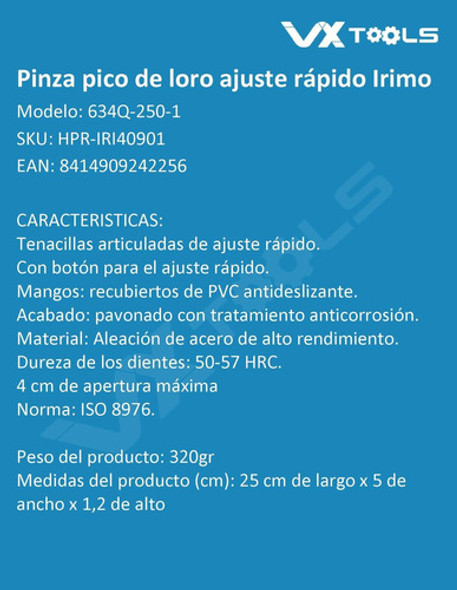 Combo Irimo Stilson 142 + Pico De Loro 634-250-1 1