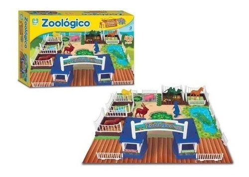 Brinquedo Zoológico Nig Brinquedos . 43 Peças. 0
