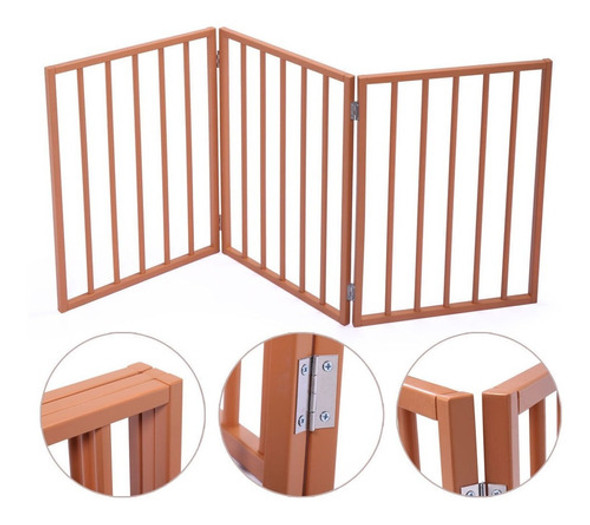 Perro Naranja Puerta Valla Interior Barrera Permanente Plega 0