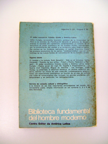 El Poder Economico Eeuu Y America Latina Celso Furtado Boedo 1